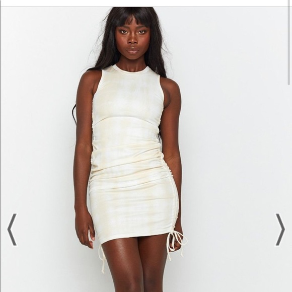 Lioness Military Minds Mini Dress Ecru Tie Dye - Picture 1 of 6